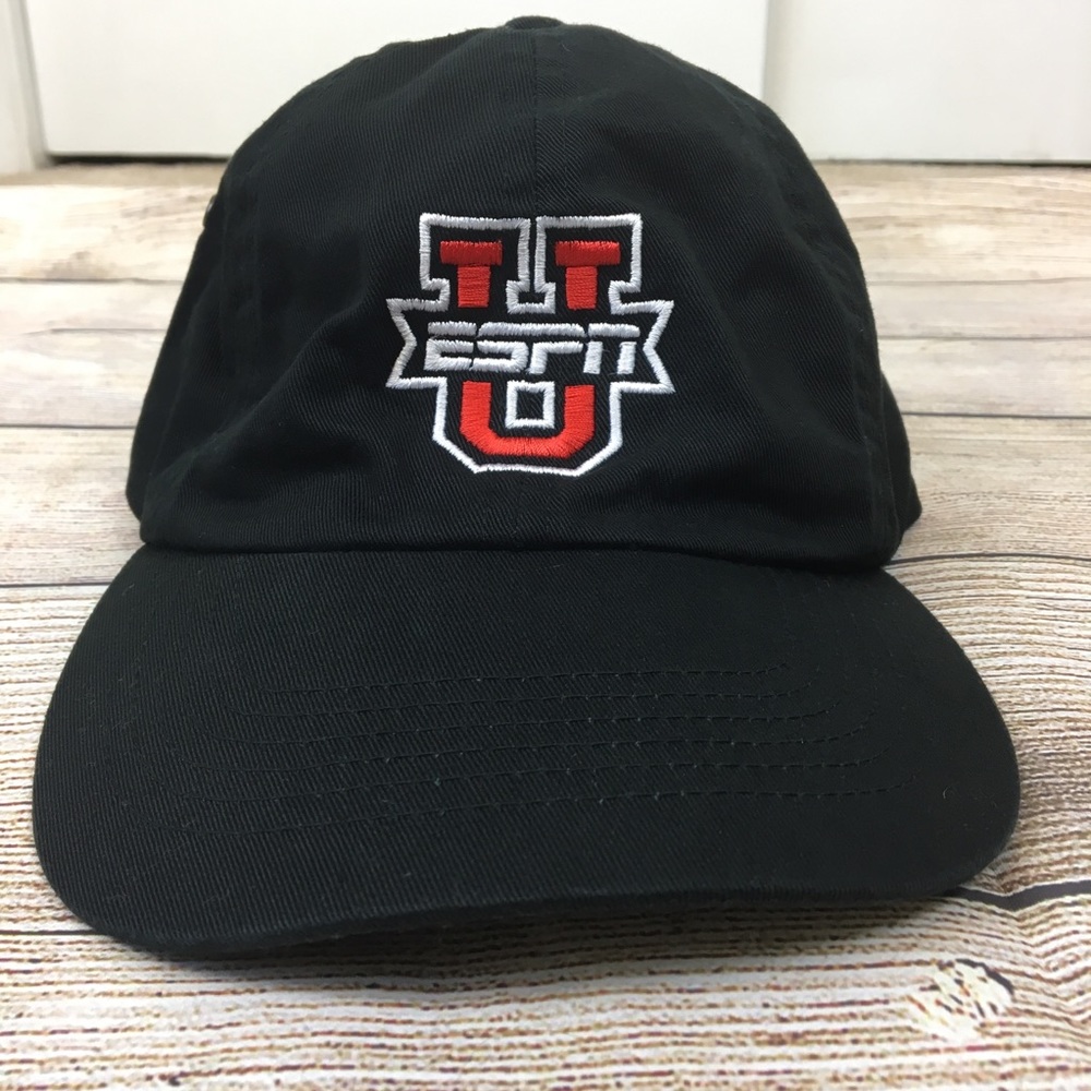 ESPN U Sportsman Black Adjustable Ballcap